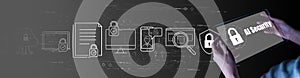 AI Cybersecurity Interfac photo
